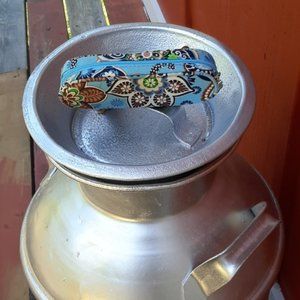 Vera Bradley Lipstick Case Makeup Bag Bali Blue Pattern RETIRED